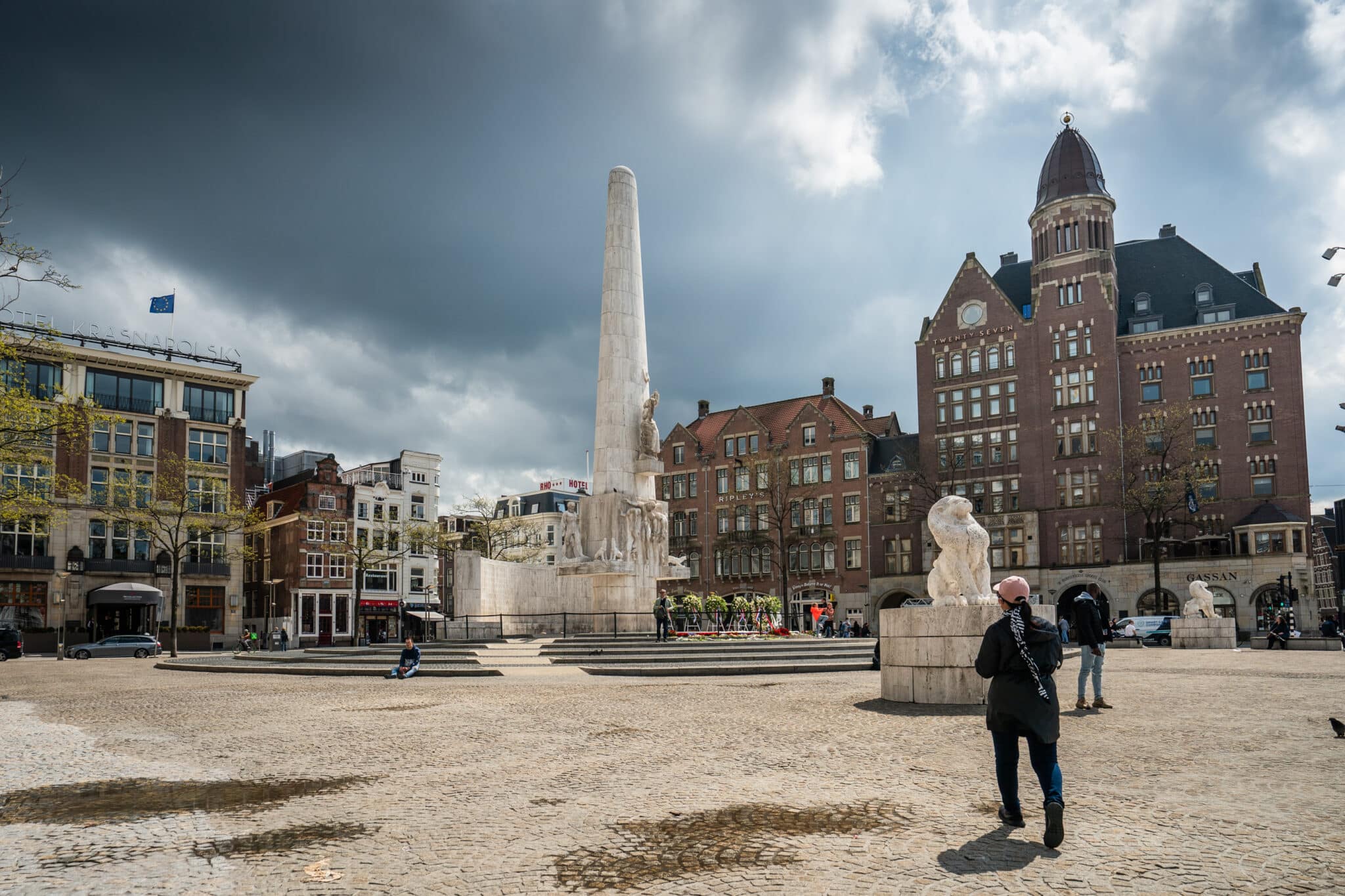 Monument op de dam in Amsterdam