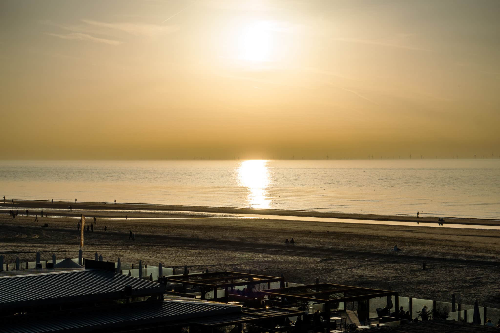 zonsondergang lente boulevard